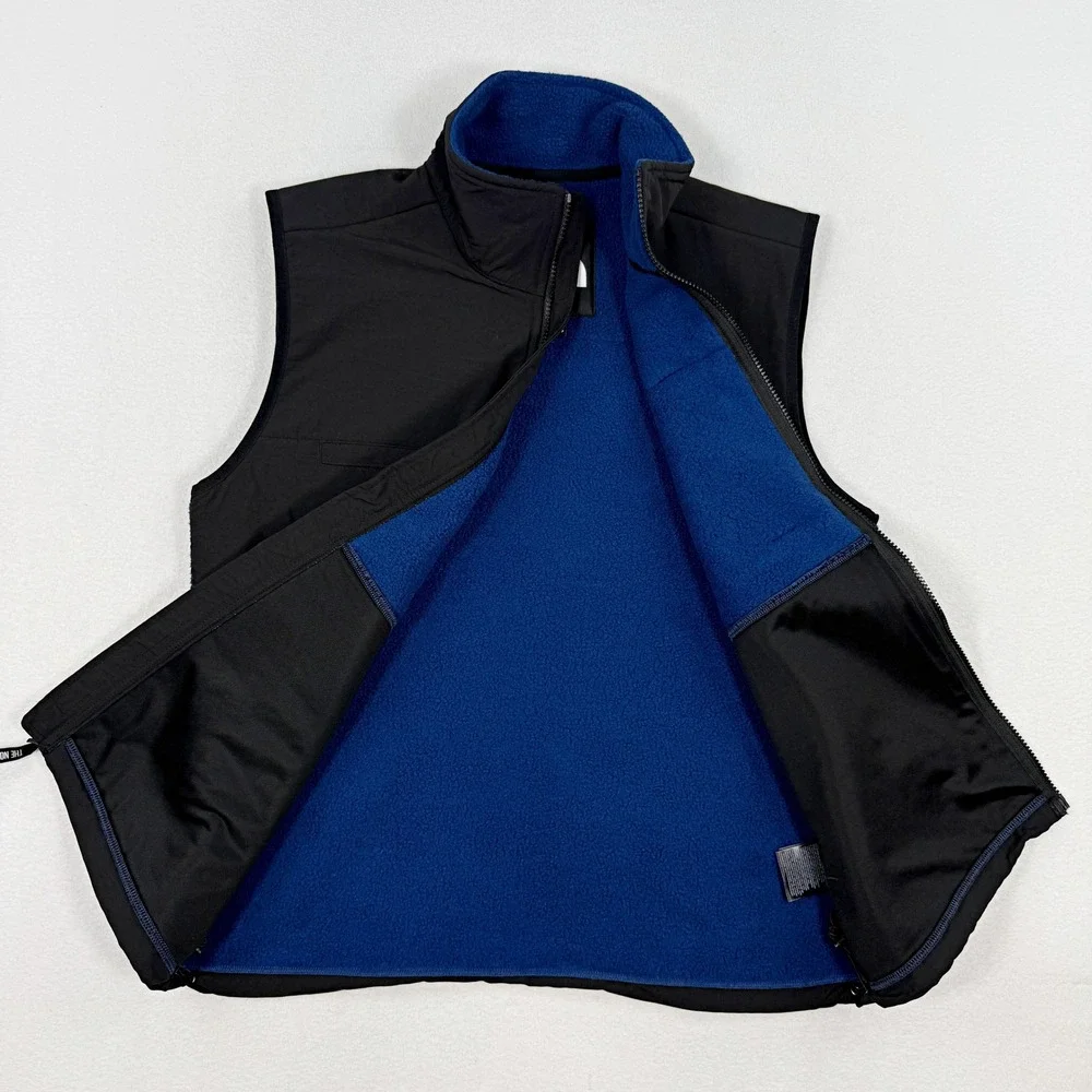 The North Face Retro Denali Vest Size S Mens Estate Blue Tnf Black NF0A88XJF1T-S